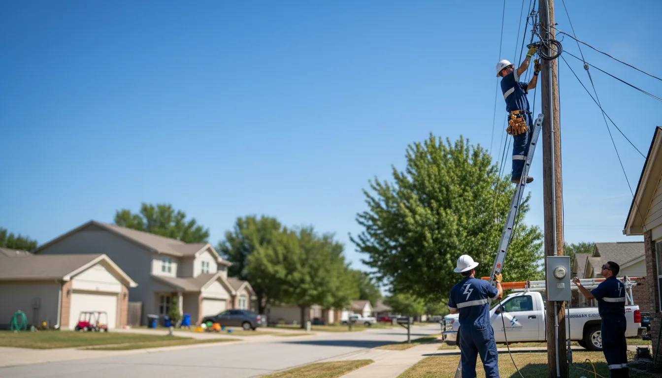 Residential electrician providing installation services in House, NM
